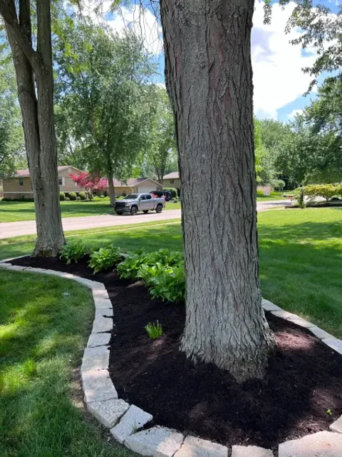 Backyard landscaping and lawn maintenance by 5 Points in the Dayton, OH area (photo 15)