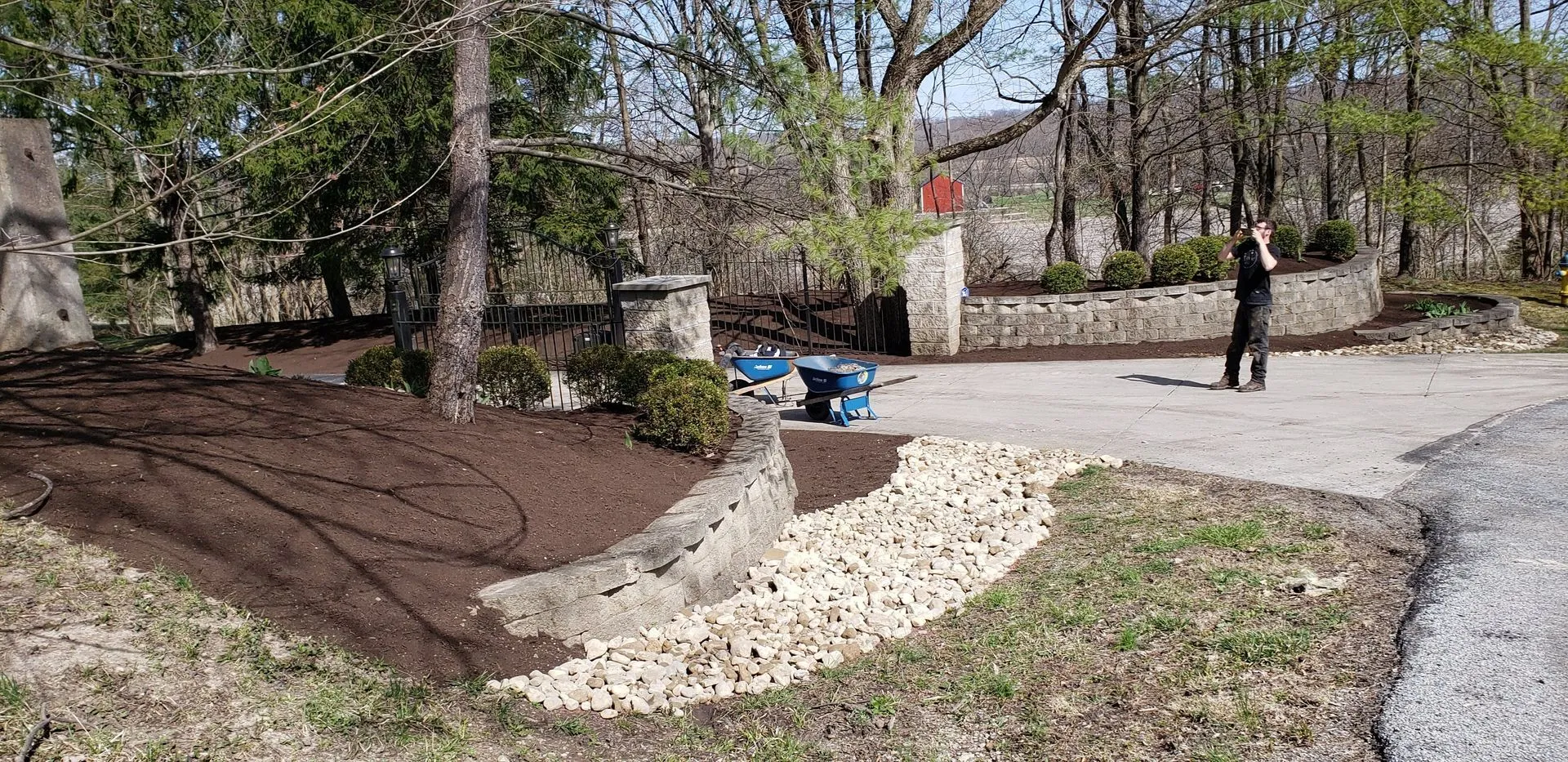 Professional lawn installation and grading